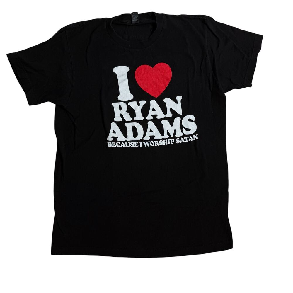 Ryan Adams Heart Because I Worship Satan Concert Tour Prisoner 2017 Shirt Medium